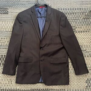 Alfani for Macy’s Men’s Slim Fit Two Button Suit Jacket in Black, Navy Size R40